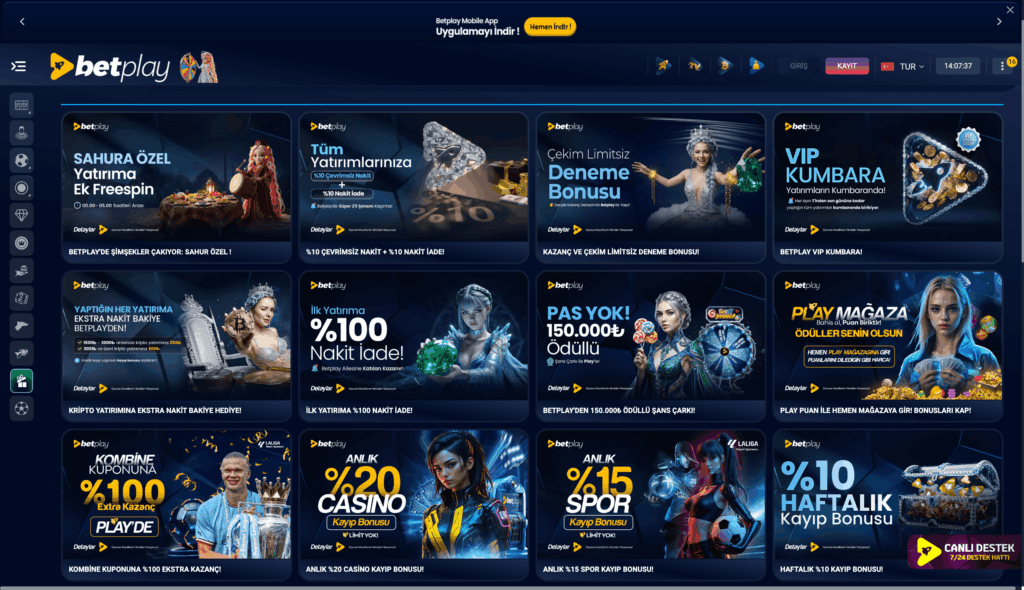 Betplay Bonus ve Promosyonlar